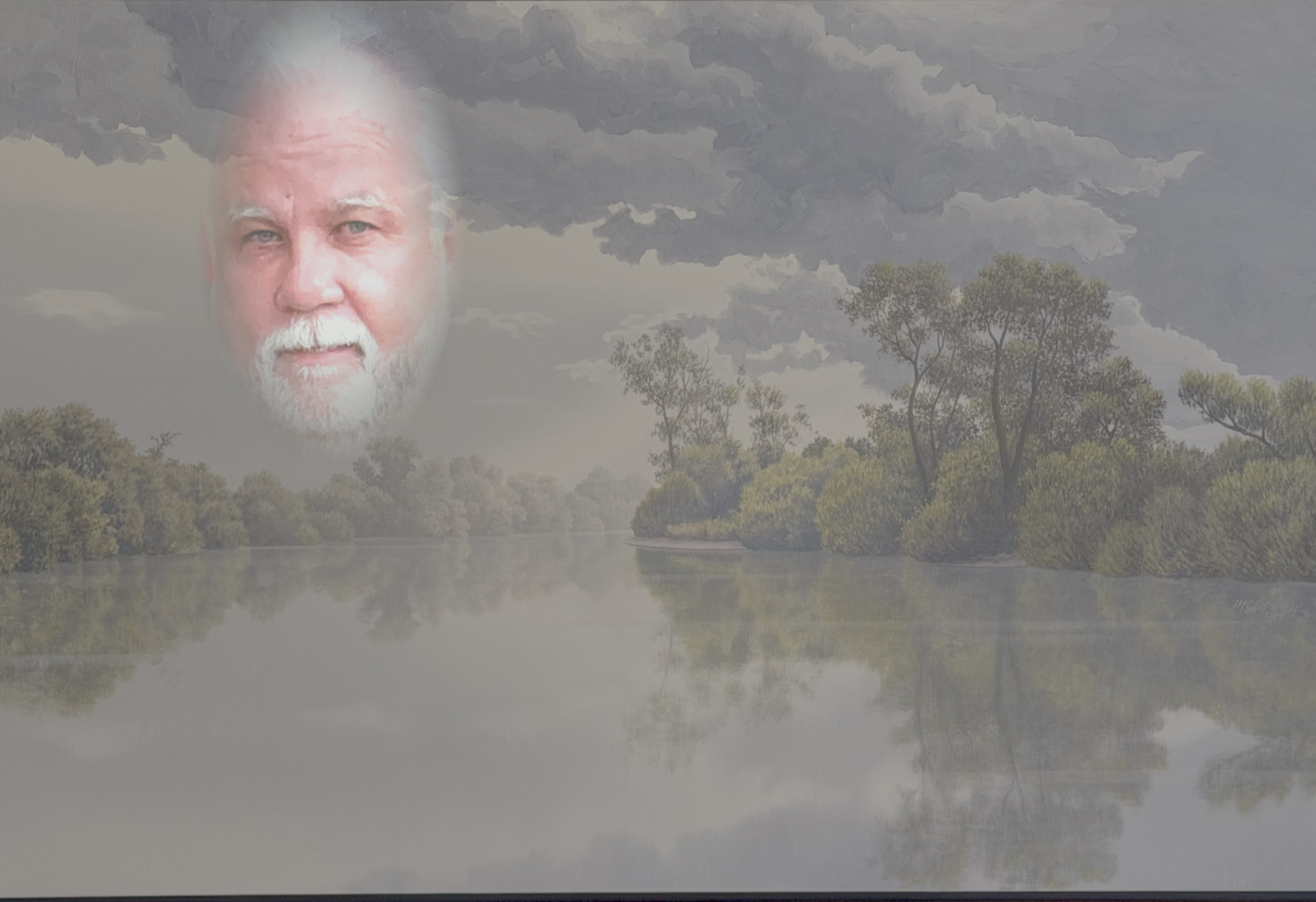 Terry watching over the water